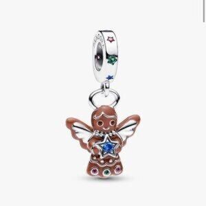 Authentic Pandora Gingerbread Angel Dangle Charm